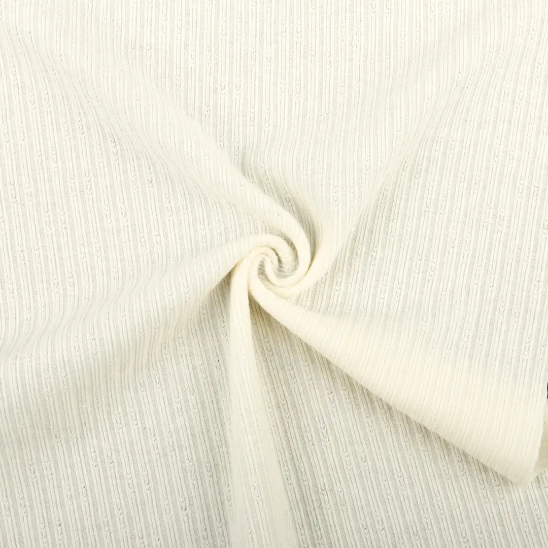 China Fabric for T-Shirt,Ladies Vest (Sweater),Open Cardigan (Sweater),Knitted Jacket (Sweater),Polo T-shirt (Sweater),Dresses (Pullover) (Sweater),Skirt (Sweater) Jacquard Knit Fabric Polyester Cotton Spandex cream color buy from China wholesaler bulk order at wholesale price free worldwide shipping Alibaba