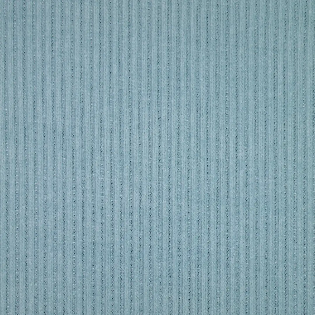 China Fabric for Denim Jacket,Jackets,Over Shirt knitted Corduroy Knit Fabric Polyester Spandex Aqua Blue color buy from China wholesaler bulk order at wholesale price free worldwide shipping Alibaba