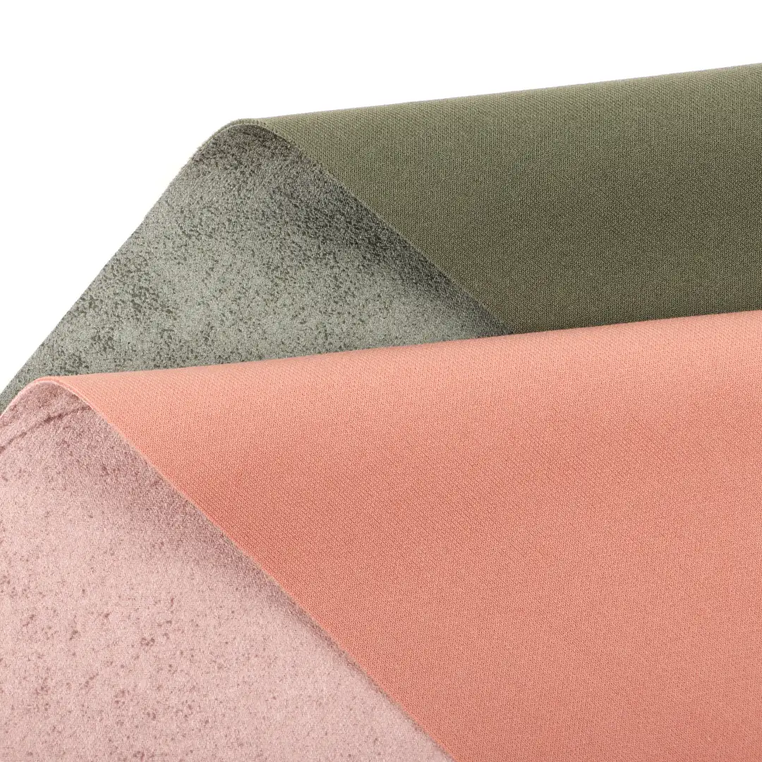 China Fabric for Shirt,Pants,Skirt,Padded Jacket,Overcoat Bonded fabric Bonded fabric Polyester Spandex Pink Green color buy from China wholesaler bulk order at wholesale price free worldwide shipping Alibaba
