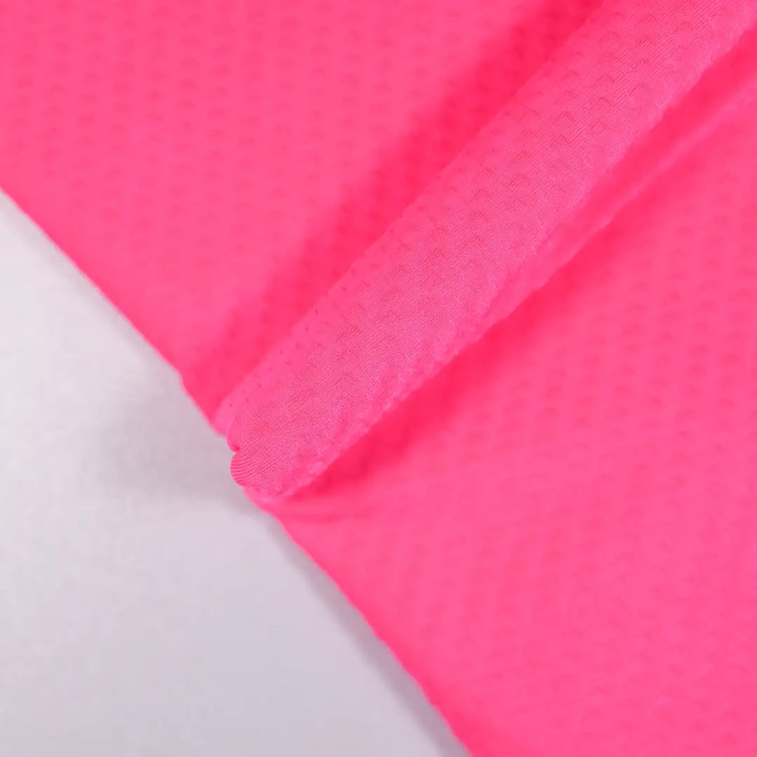 China Fabric for T-Shirt,Shorts,Backless Beach Dress Jacquard Knit Fabric Polyester Spandex pink color buy from China wholesaler bulk order at wholesale price free worldwide shipping Alibaba
