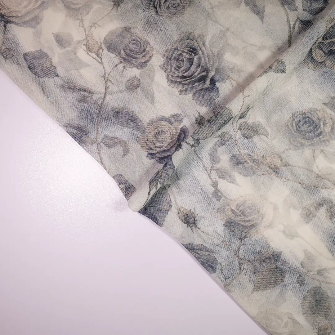 China Fabric for Shirt,Blouse,Crop Top,Skirt Polyester chiffon Synthetic Woven Fabric Polyester White color buy from China wholesaler bulk order at wholesale price free worldwide shipping Alibaba