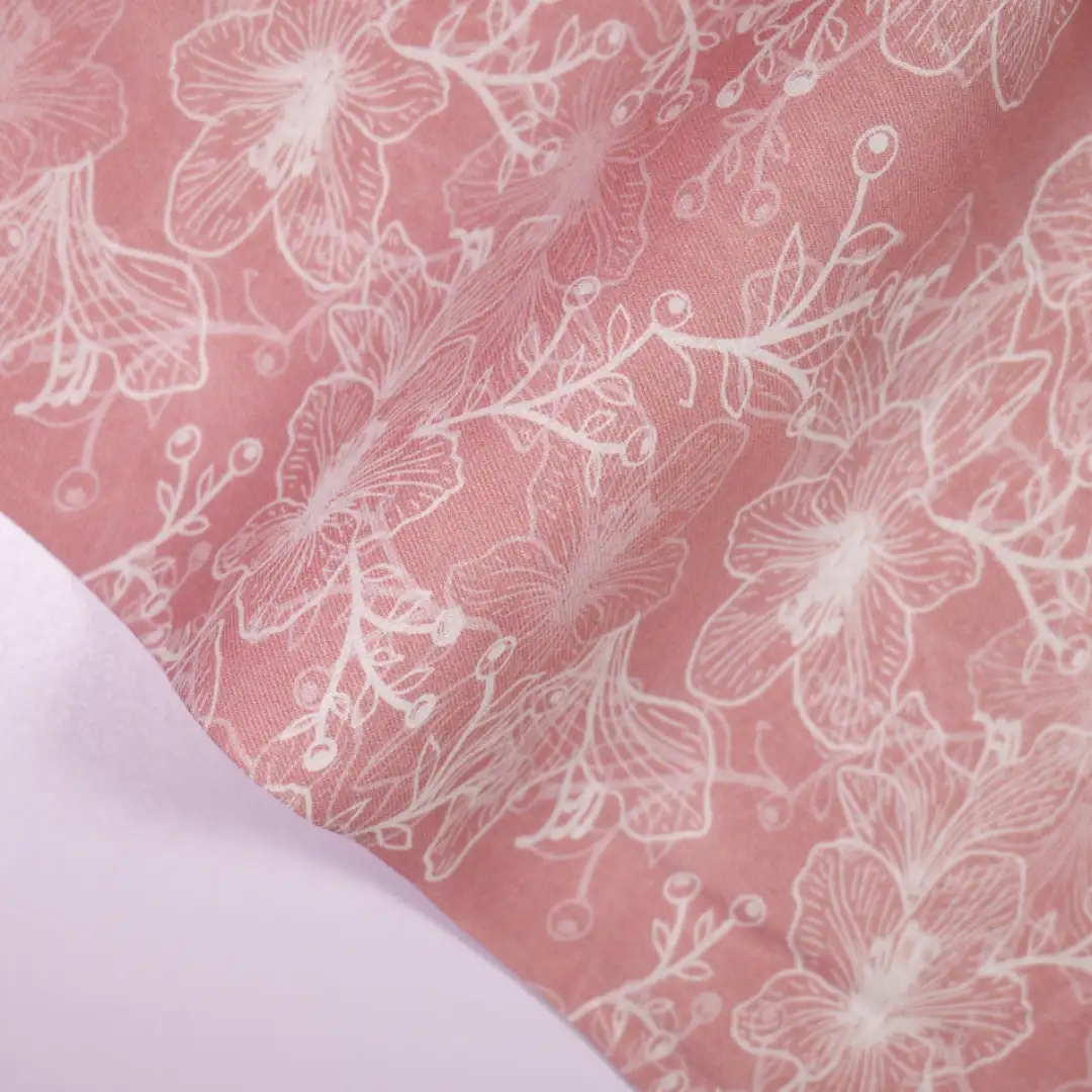 China Fabric for Shirt,Blouse,Crop Top Chiffon Woven Blended Fabric Tencel Nylon Pink color buy from China wholesaler bulk order at wholesale price free worldwide shipping Alibaba