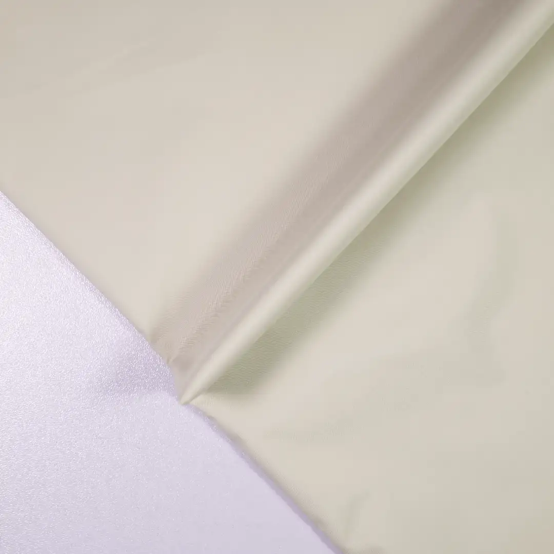 China Fabric for Down Jacket,Ski Suits Polyester Pongee Synthetic Woven Fabric Polyester Beige color buy from China wholesaler bulk order at wholesale price free worldwide shipping Alibaba