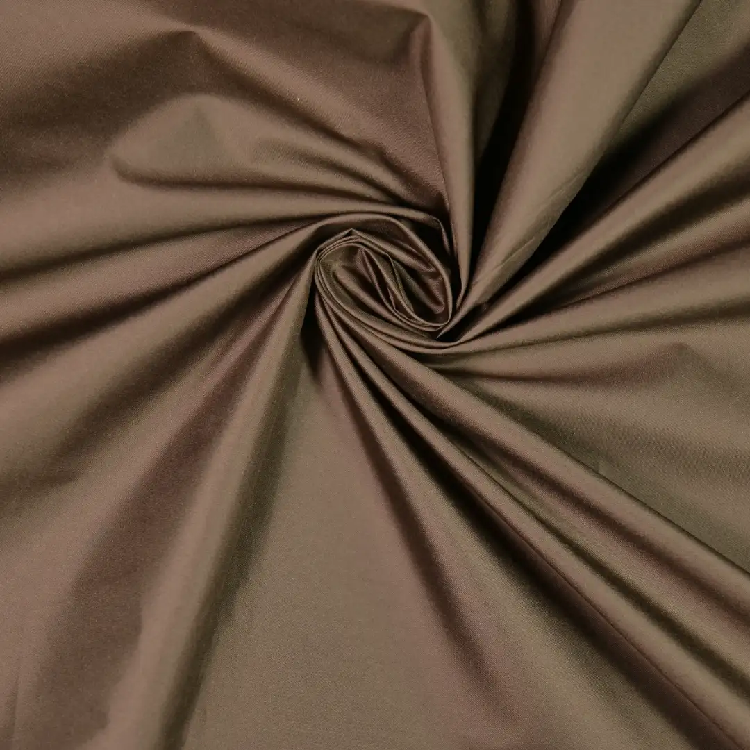 China Fabric for Down Jacket,Ski Suits Polyester Pongee Synthetic Woven Fabric Polyester brown color buy from China wholesaler bulk order at wholesale price free worldwide shipping Alibaba