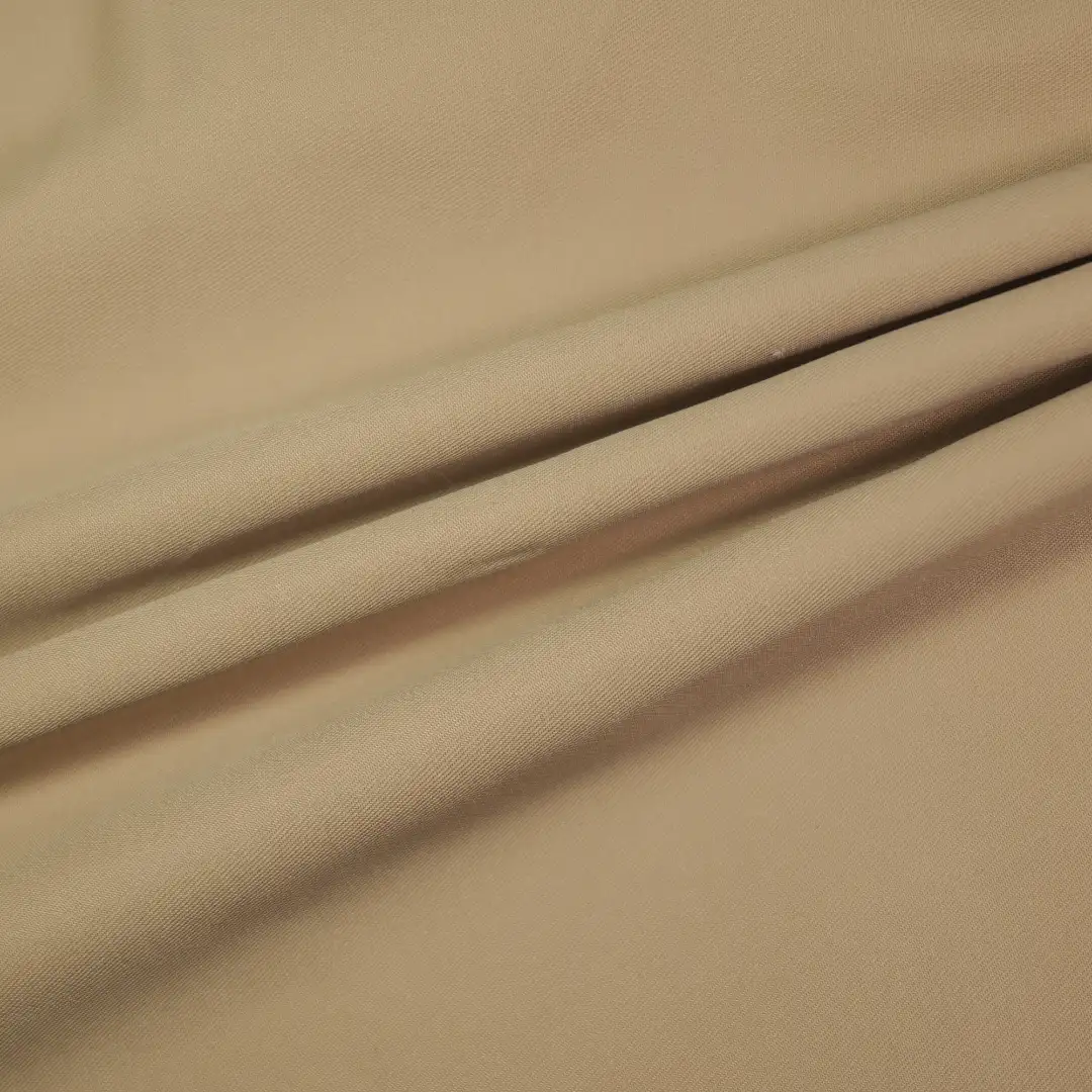 China Fabric for Shorts,Trench Coat,Open Waistcoat,Tank Midi Dress Twill Synthetic Woven Fabric Polyester khaki color buy from China wholesaler bulk order at wholesale price free worldwide shipping Alibaba