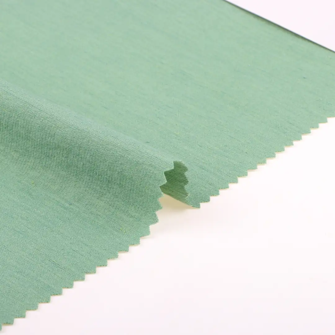 China Fabric for Shirt,Pants,Blouse,Skirt,Women's Pants ,Skirt  Linen/Rayon Plain Natural Woven Fabric Rayon Linen Nylon Green color buy from China wholesaler bulk order at wholesale price free worldwide shipping Alibaba