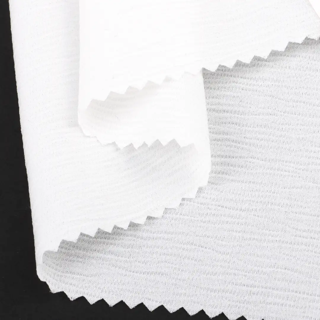 China Fabric for Blouse,Skirt,Skirt  Crepe Synthetic Woven Fabric Polyester white color buy from China wholesaler bulk order at wholesale price free worldwide shipping Alibaba