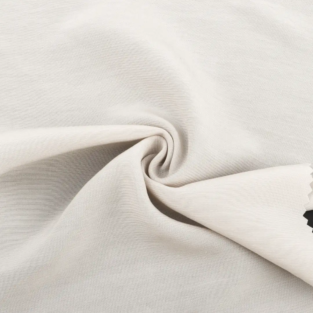 China Fabric for Blouse,Skirt,Women's Pants ,Skirt ,Wide Leg Trousers Polyester/Rayon Plain Woven Blended Fabric Rayon Polyester beige color buy from China wholesaler bulk order at wholesale price free worldwide shipping Alibaba