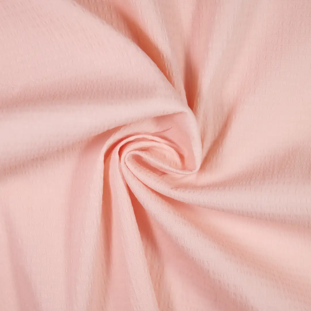 China Fabric for Shirt,Pants,Blouse,Crop Top,Skirt,Shorts,Shirt Long Sleeve Button  Crepe Natural Woven Fabric Cotton Nylon Lyocell Spandex creole pink color buy from China wholesaler bulk order at wholesale price free worldwide shipping Alibaba