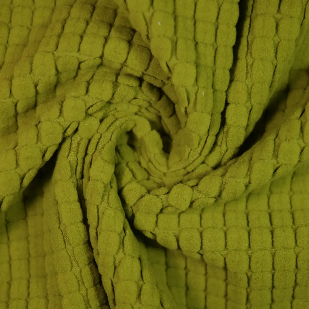 China Fabric for Jackets,Blazer,Suit Polar Fleece Knit Fabric Polyester Spandex Green color buy from China wholesaler bulk order at wholesale price free worldwide shipping Alibaba