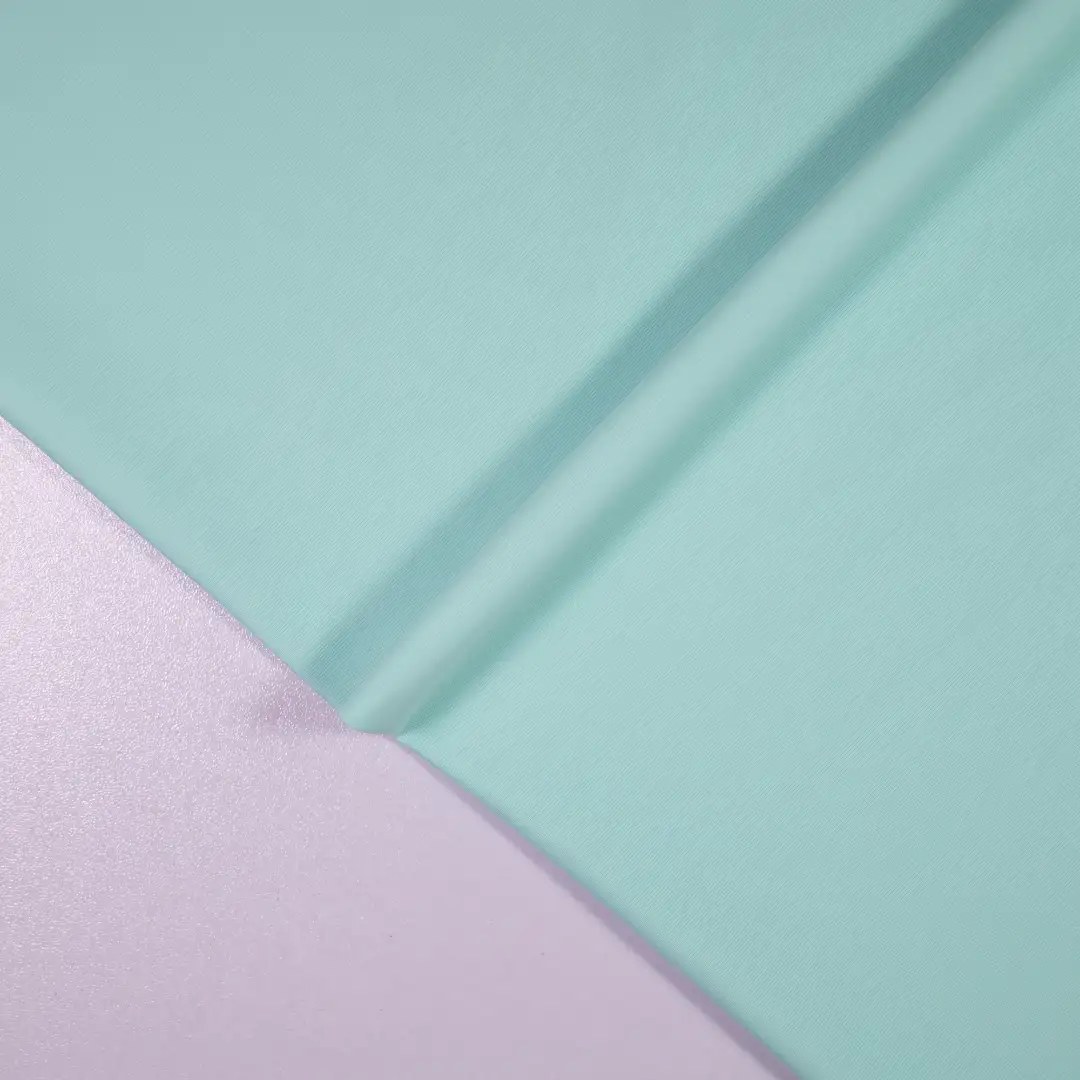 China Fabric for T-Shirt,Polo Shirt,Lingerie,Leggings,Shorts,Yoga Clothes,Yoga Pants Four-way Stretch (Bi-Stretch) Knit Fabric Polyester Spandex tiffany blue color buy from China wholesaler bulk order at wholesale price free worldwide shipping Alibaba