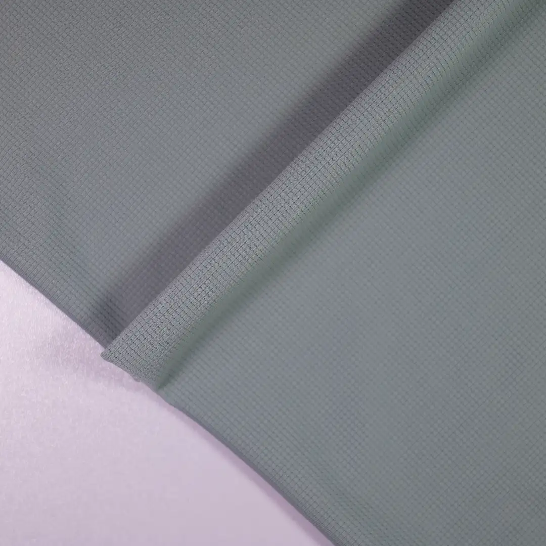 China Fabric for T-Shirt,Polo Shirt Jacquard Knit Fabric Polyester Spandex Iceberg Green color buy from China wholesaler bulk order at wholesale price free worldwide shipping Alibaba