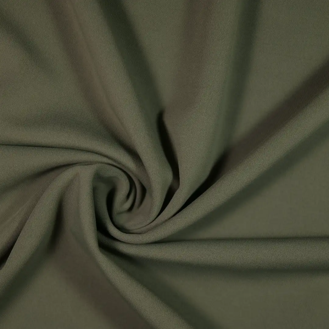 China Fabric for T-Shirt,Polo Shirt,Yoga Pants,Swim shorts Four-way Stretch (Bi-Stretch) Knit Fabric Polyester Spandex Olive color buy from China wholesaler bulk order at wholesale price free worldwide shipping Alibaba