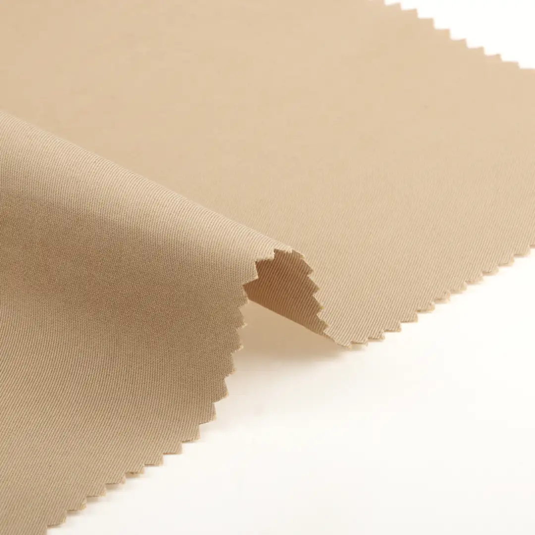 China Fabric for Pants,Skirt,Trench Coat,Skirt  TC Twill Woven Blended Fabric Cotton Polyester Camel color buy from China wholesaler bulk order at wholesale price free worldwide shipping Alibaba