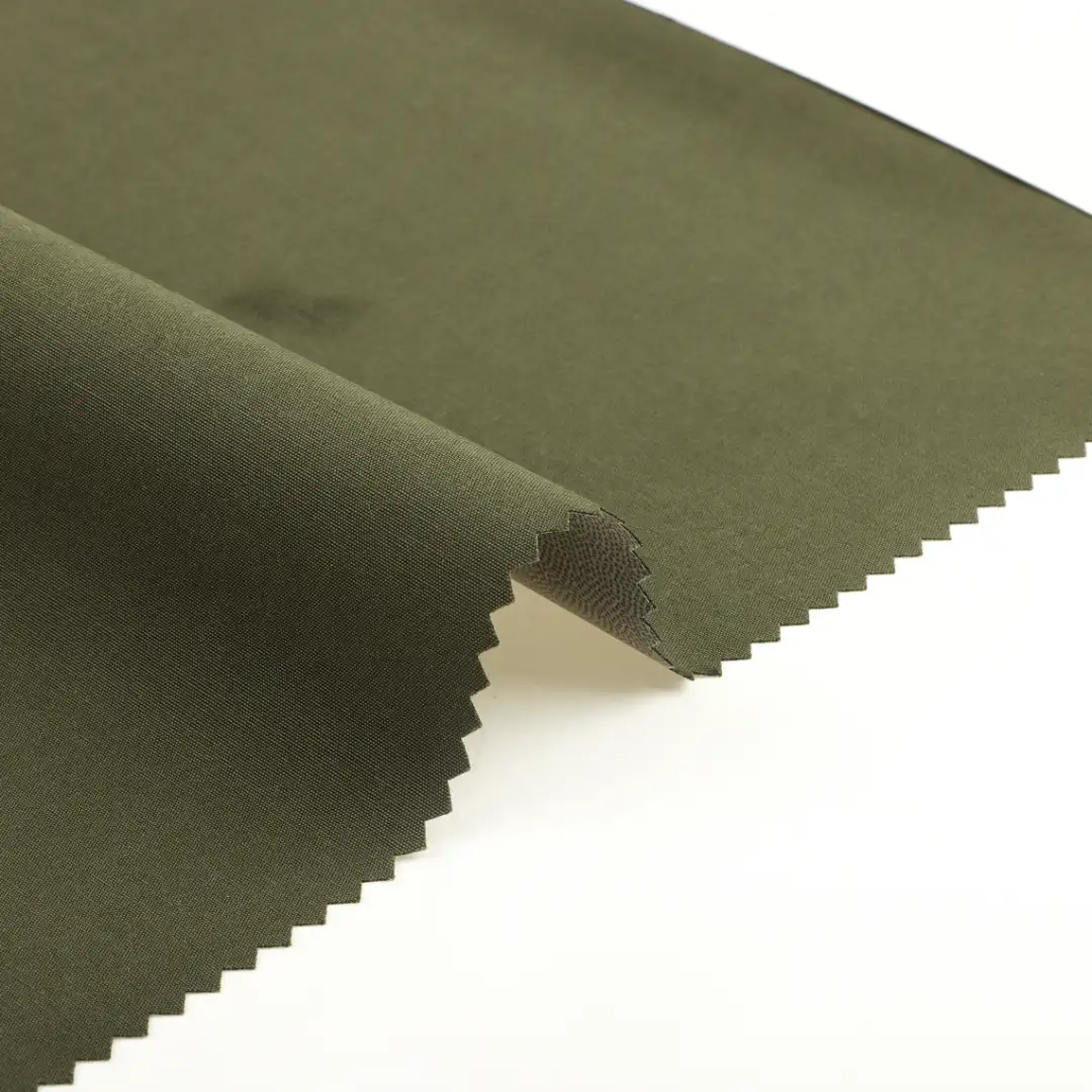China Fabric for Jackets,Trench Coat,Padded Jacket,Uniform Canvas Synthetic Woven Fabric Polyester Olive color buy from China wholesaler bulk order at wholesale price free worldwide shipping Alibaba