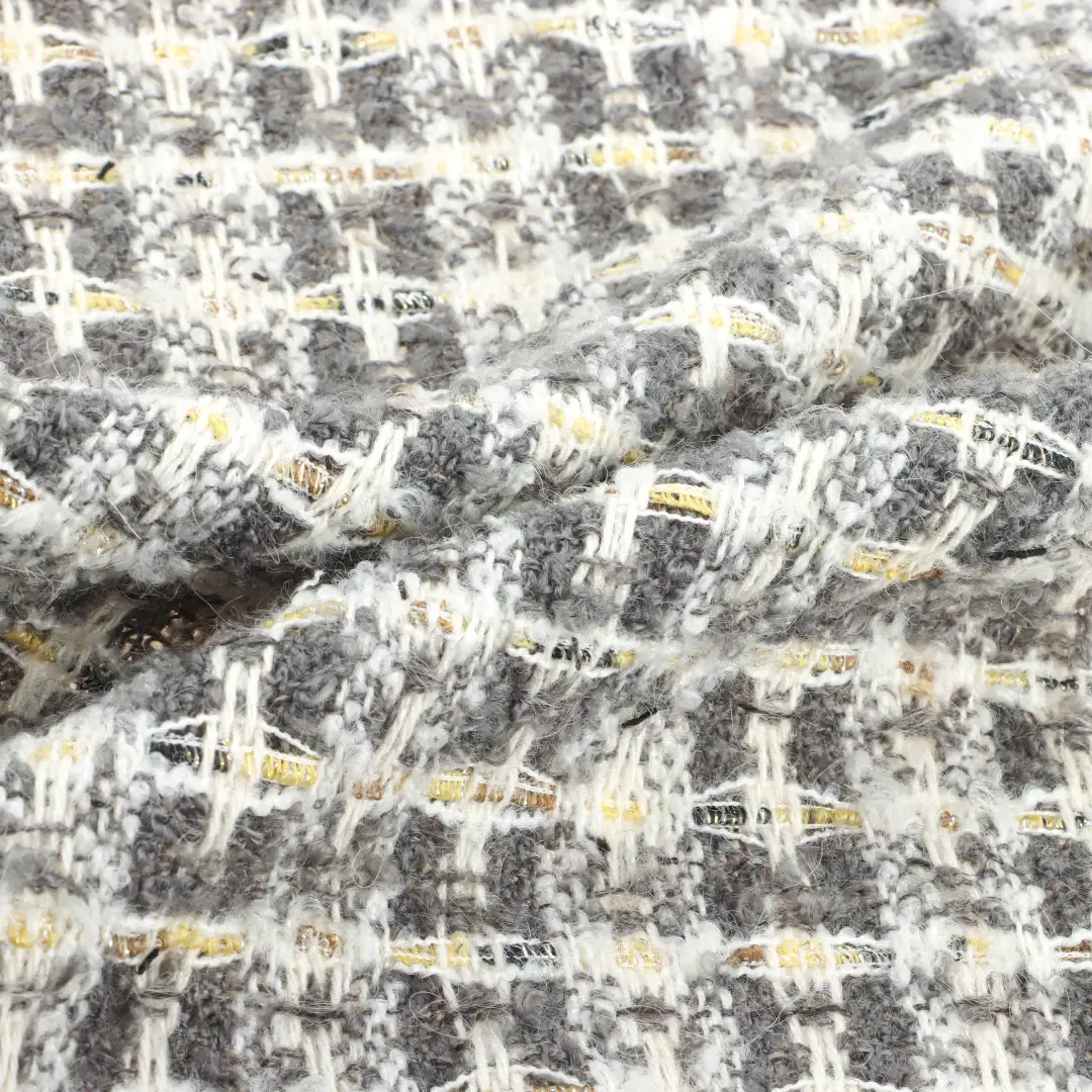 China Fabric for Overcoat,Suit,Skirt  Chanel-Style Fabric Woolen Wool Modal Polyester Acrylic Other check color buy from China wholesaler bulk order at wholesale price free worldwide shipping Alibaba