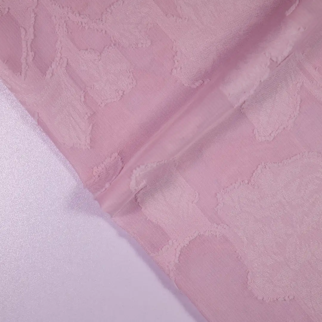 China Fabric for Shirt,Blouse,Crop Top Chiffon Synthetic Woven Fabric Polyester Pink color buy from China wholesaler bulk order at wholesale price free worldwide shipping Alibaba