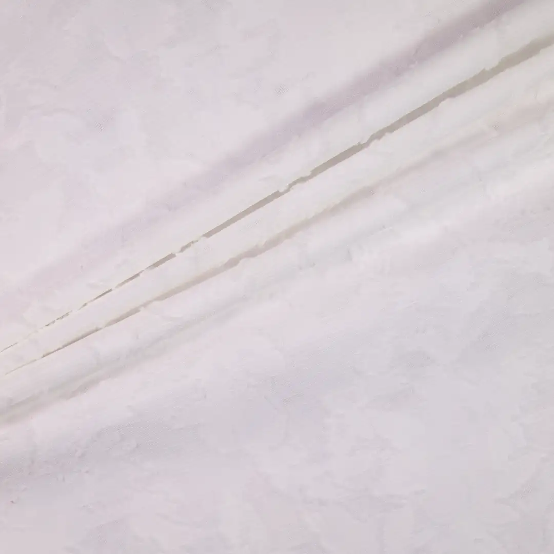 China Fabric for Shirt,T-Shirt,Tank Top,Crop Top,Skirt Polyester Jacquard Synthetic Woven Fabric Polyester white color buy from China wholesaler bulk order at wholesale price free worldwide shipping Alibaba