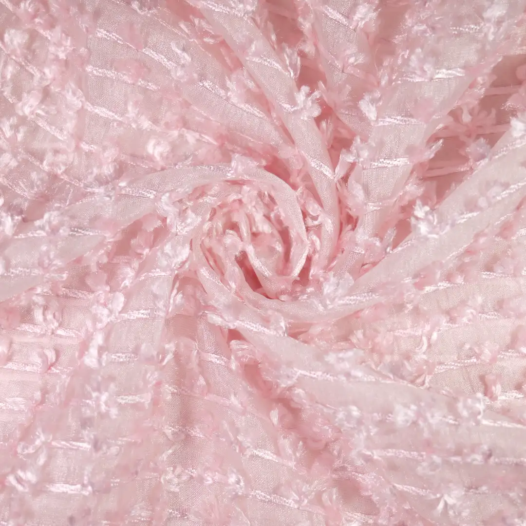 China Fabric for Shirt,Pants,T-Shirt,Crop Top,Skirt Jacquard Woven Blended Fabric Nylon pink color buy from China wholesaler bulk order at wholesale price free worldwide shipping Alibaba