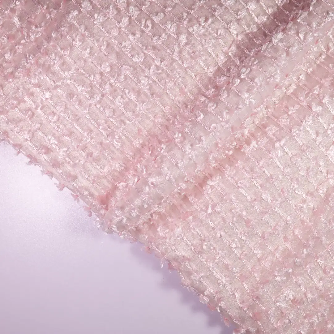 China Fabric for Shirt,Pants,T-Shirt,Crop Top,Skirt Jacquard Woven Blended Fabric Nylon pink color buy from China wholesaler bulk order at wholesale price free worldwide shipping Alibaba