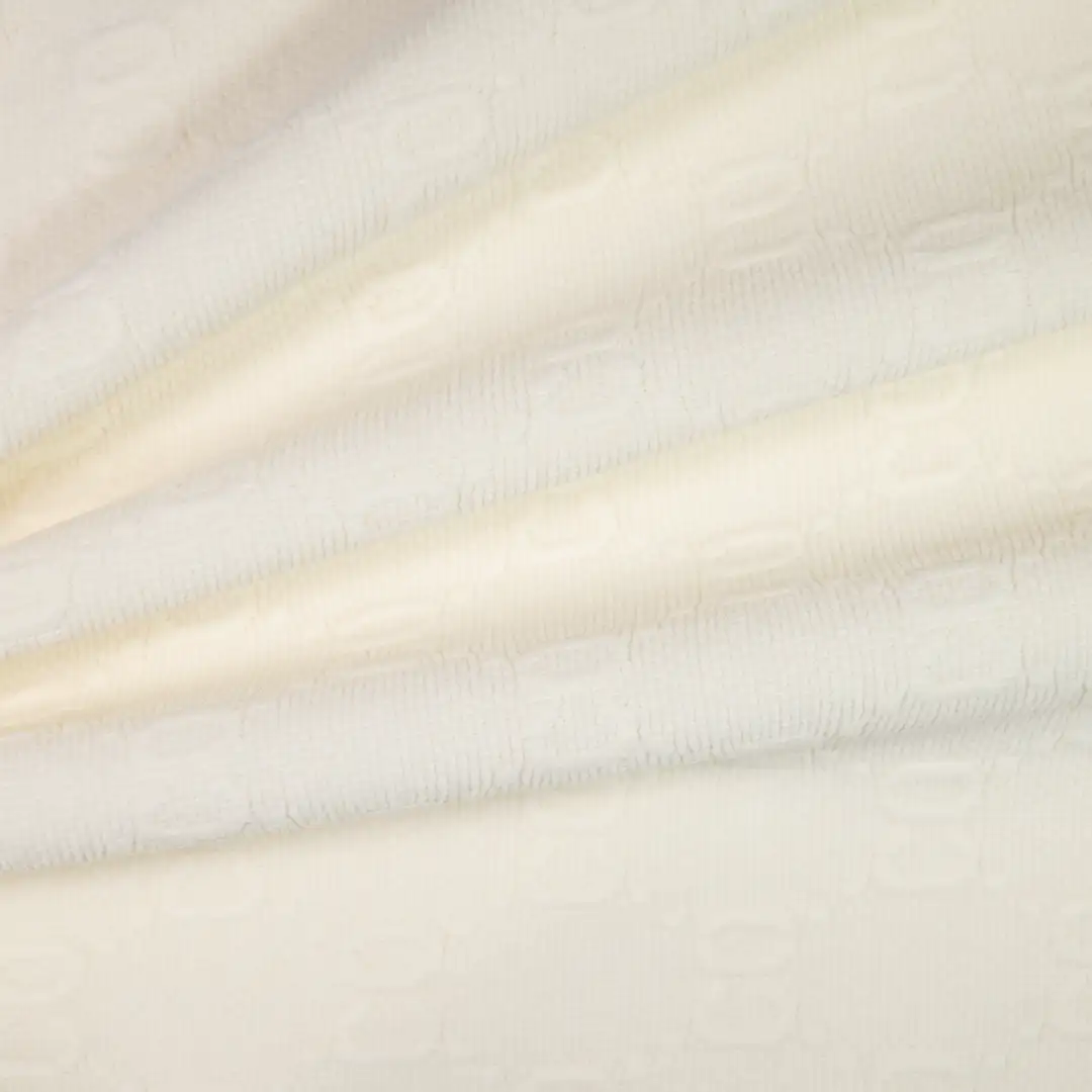 China Fabric for Hoodie  ,Knitted Trousers ,Loungewear Jacquard Knit Fabric Polyester Spandex Ivory color buy from China wholesaler bulk order at wholesale price free worldwide shipping Alibaba