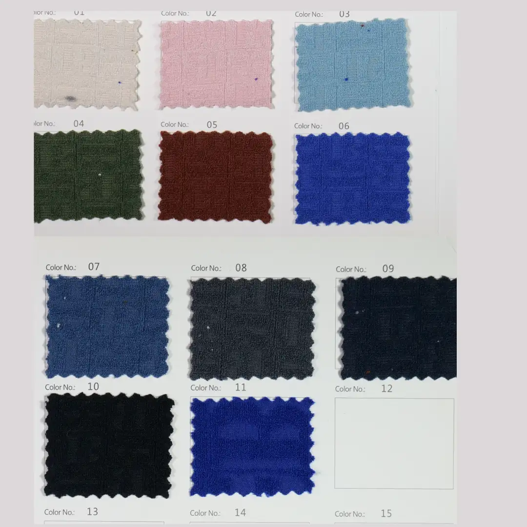 China Fabric for Pants,Full-Zipper Cardigan ,Knitted Jacket  Jacquard Knit Fabric Polyester Spandex White color buy from China wholesaler bulk order at wholesale price free worldwide shipping Alibaba