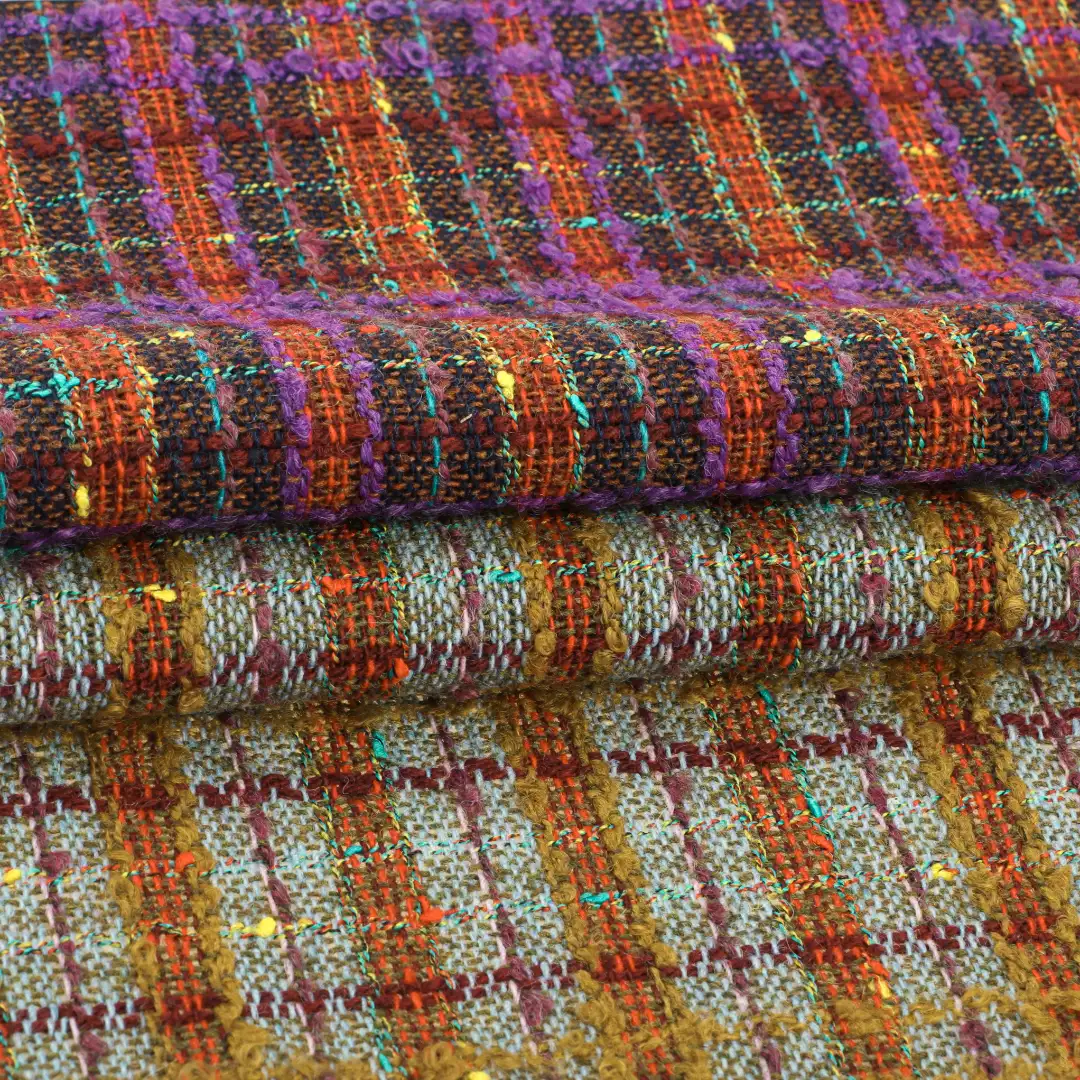 China Fabric for Jackets,Overcoat,Skirt ,Open Waistcoat,Tank Wrap Midi Dress Chanel-Style Fabric Woolen Other Wool check color buy from China wholesaler bulk order at wholesale price free worldwide shipping Alibaba