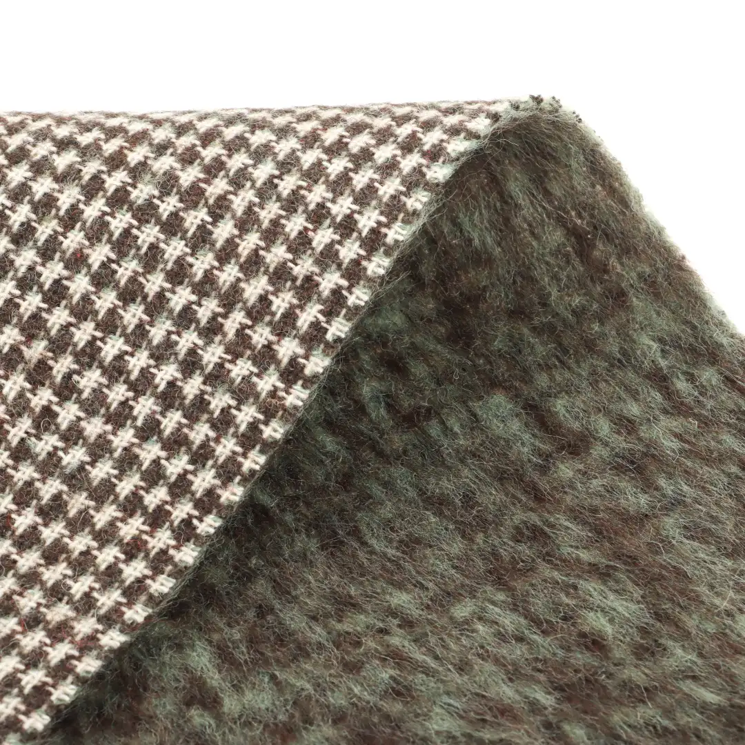 China Fabric for Blazer,Overcoat,Skirt  Woolen Overcoat Woolen Wool Other green-brown color buy from China wholesaler bulk order at wholesale price free worldwide shipping Alibaba