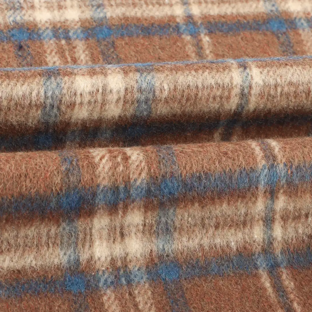 China Fabric for Pants,Blazer,Overcoat,Skirt  Woolen Overcoat Woolen Wool Other check color buy from China wholesaler bulk order at wholesale price free worldwide shipping Alibaba