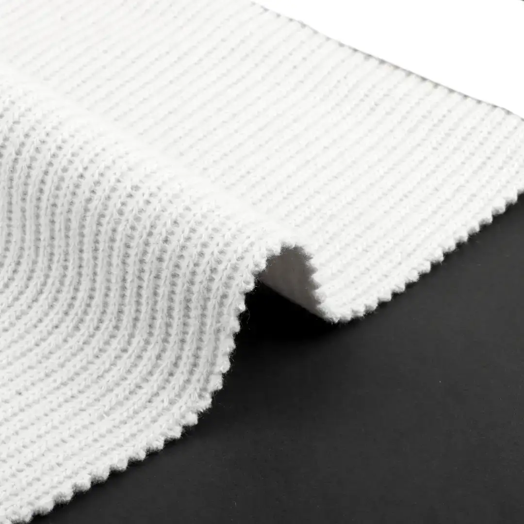 China Fabric for Hoodie,Wide Leg Trousers Knit Woolen Fabric Woolen Polyester off-white color buy from China wholesaler bulk order at wholesale price free worldwide shipping Alibaba