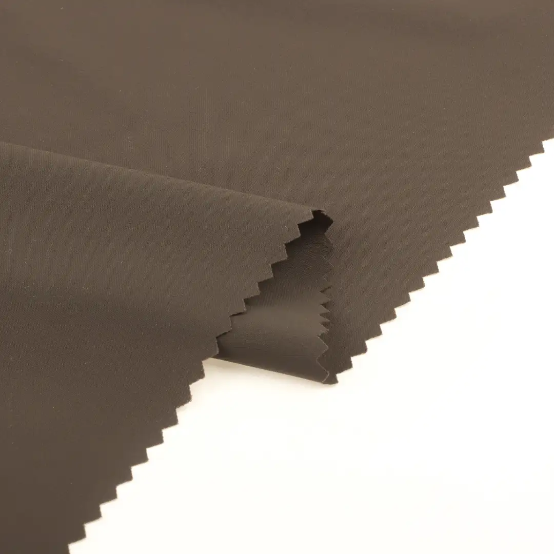 China Fabric for Pants,Yoga Clothes,Tracksuits Four-way Stretch (Bi-Stretch) Woven Blended Fabric Nylon Spandex Brown color buy from China wholesaler bulk order at wholesale price free worldwide shipping Alibaba