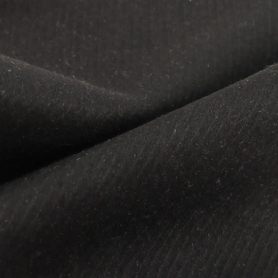 China Fabric for Jackets,Blazer,Overcoat,Skirt  Woolen Twill Woolen Wool Other Black color buy from China wholesaler bulk order at wholesale price free worldwide shipping Alibaba