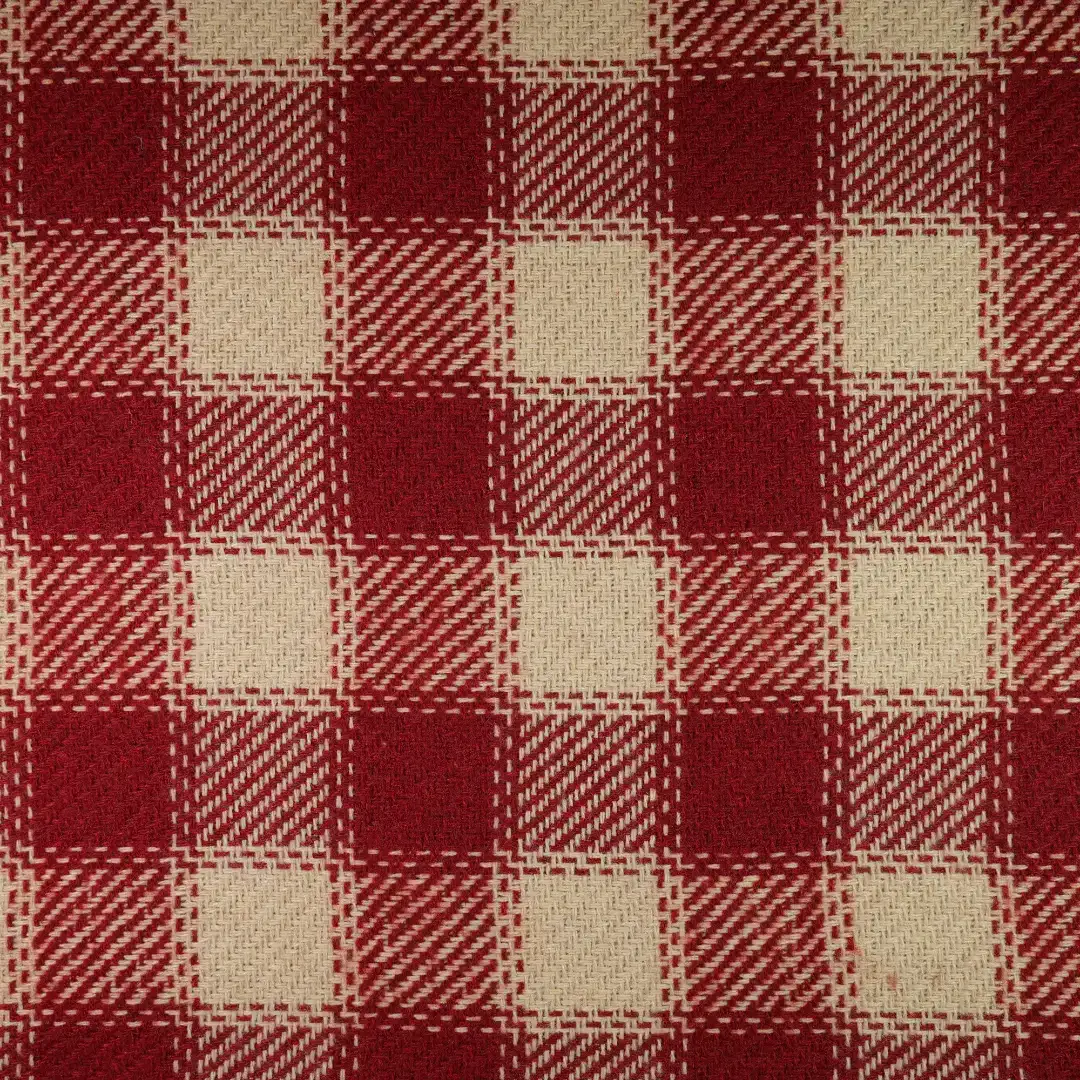 China Fabric for Blazer,Overcoat,Suit,Uniform Yarn Dyed Check Woven Blended Fabric Wool Polyester Red color buy from China wholesaler bulk order at wholesale price free worldwide shipping Alibaba