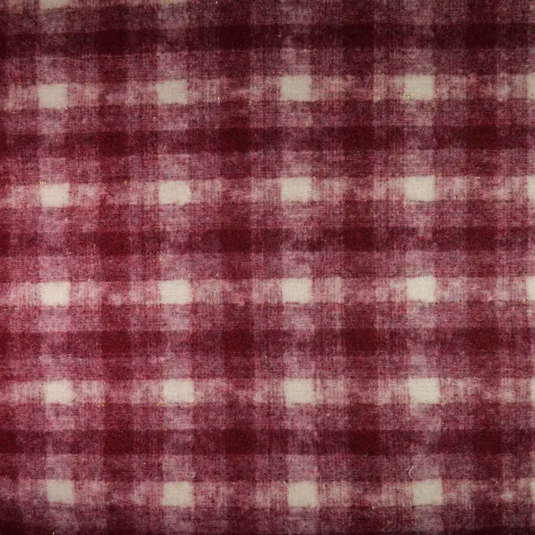 China Fabric for Jackets,Blazer,Overcoat,Suit Yarn Dyed Check Woven Blended Fabric Wool Polyester Red color buy from China wholesaler bulk order at wholesale price free worldwide shipping Alibaba