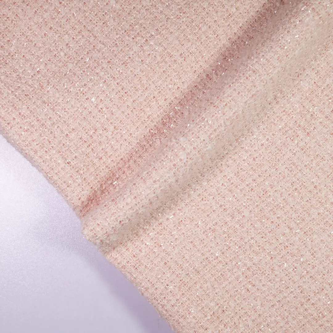China Fabric for Jackets,Overcoat,Suit,Uniform Chanel-Style Fabric Woolen Polyester Wool Pink color buy from China wholesaler bulk order at wholesale price free worldwide shipping Alibaba