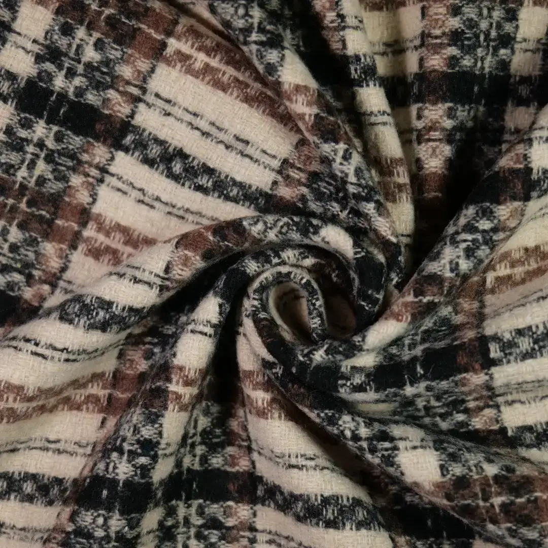 China Fabric for Suit Trouser,Jackets,Blazer,Suit Yarn Dyed Check Woven Blended Fabric Polyester Wool Brown color buy from China wholesaler bulk order at wholesale price free worldwide shipping Alibaba