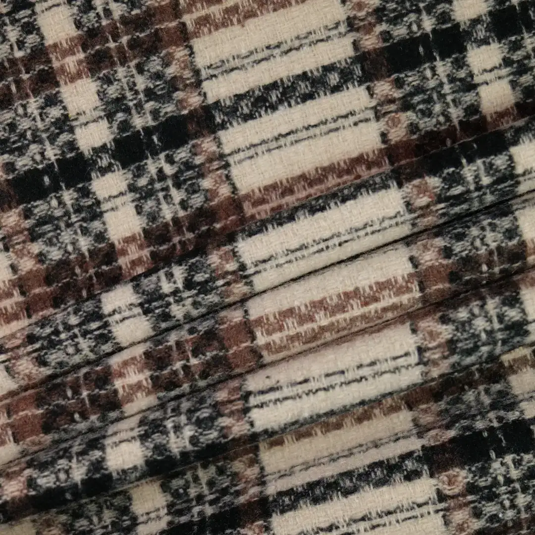 China Fabric for Suit Trouser,Jackets,Blazer,Suit Yarn Dyed Check Woven Blended Fabric Polyester Wool Brown color buy from China wholesaler bulk order at wholesale price free worldwide shipping Alibaba