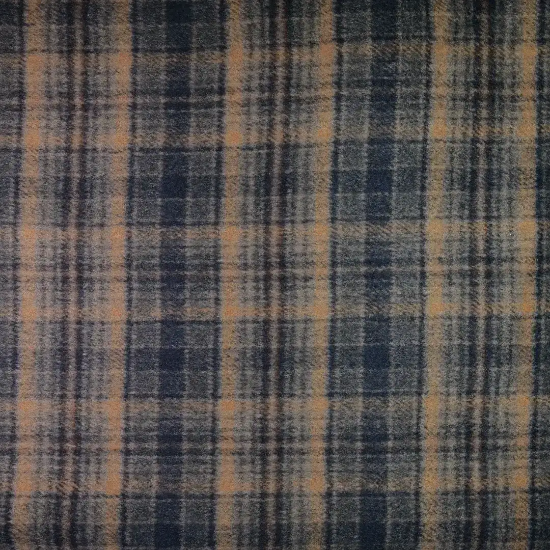 China Fabric for Jackets,Blazer,Overcoat,Suit Yarn Dyed Check Woven Blended Fabric Polyester Wool Brown color buy from China wholesaler bulk order at wholesale price free worldwide shipping Alibaba