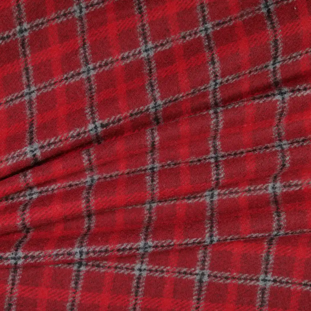 China Fabric for Suit Trouser,Jackets,Overcoat,Suit Yarn Dyed Check Woven Blended Fabric Polyester Wool Acrylic red color buy from China wholesaler bulk order at wholesale price free worldwide shipping Alibaba