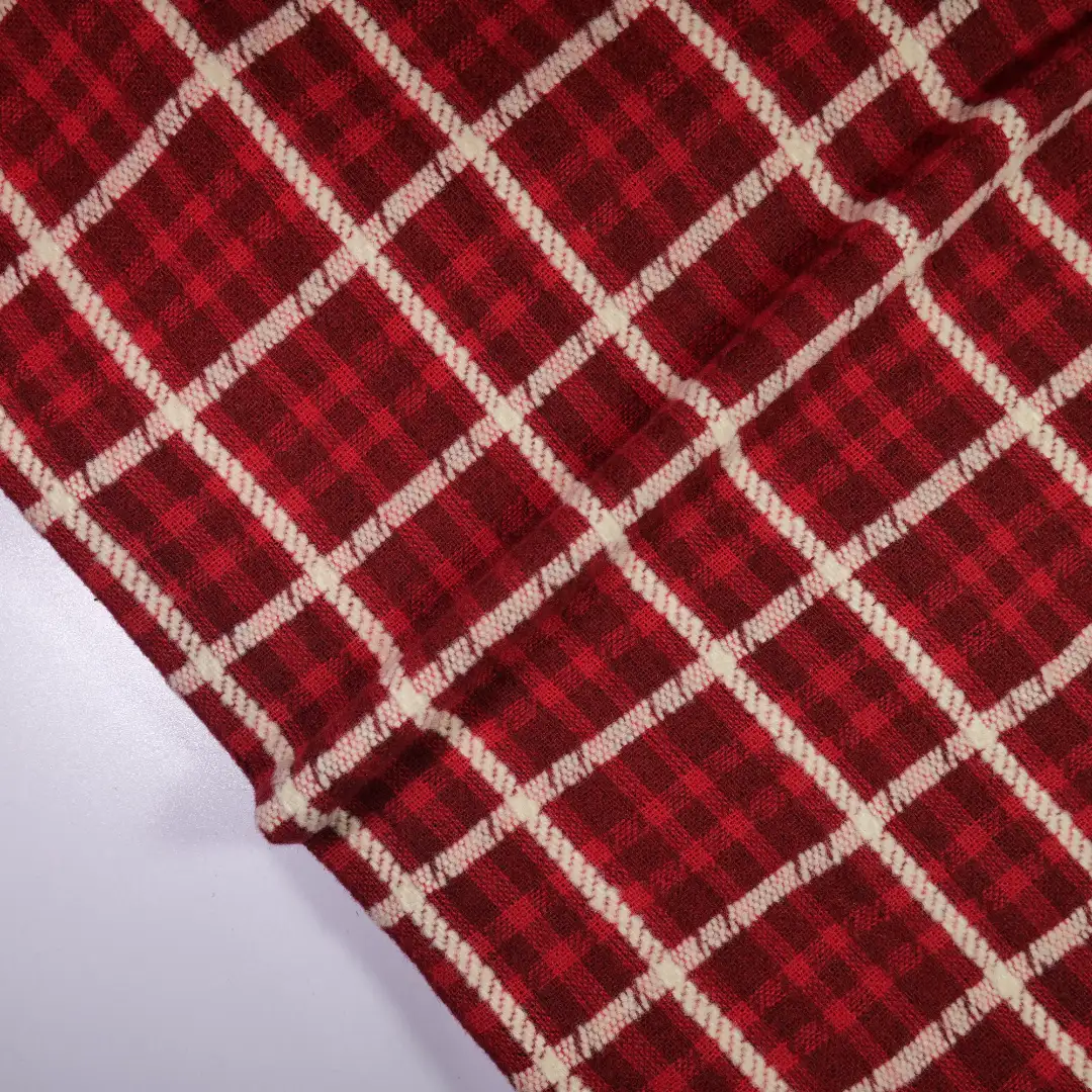 China Fabric for Suit Trouser,Jackets,Blazer,Overcoat,Suit,Uniform Chanel-Style Fabric Woolen Polyester Wool Acrylic red color buy from China wholesaler bulk order at wholesale price free worldwide shipping Alibaba