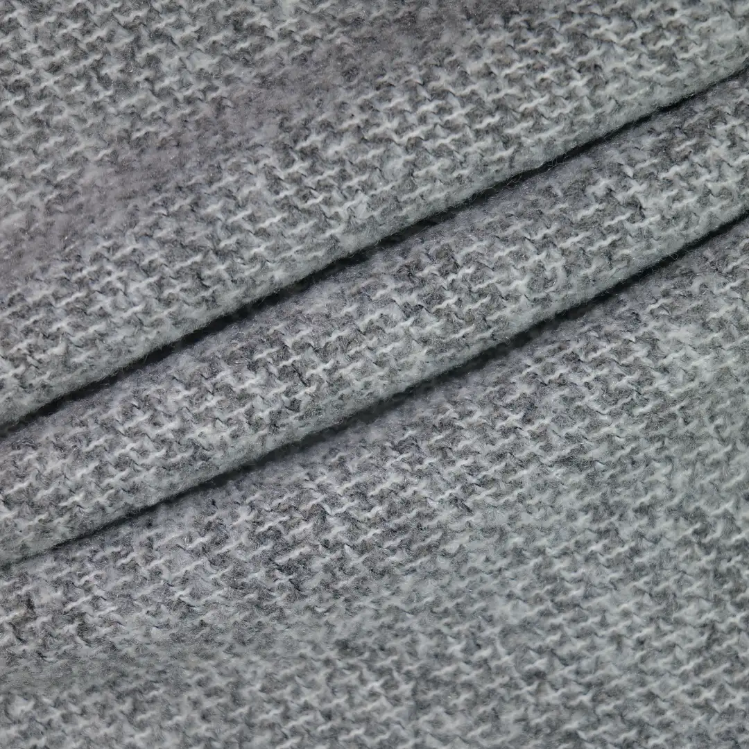 China Fabric for Jackets,Overcoat,Uniform Chanel-Style Fabric Woolen Polyester grey color buy from China wholesaler bulk order at wholesale price free worldwide shipping Alibaba