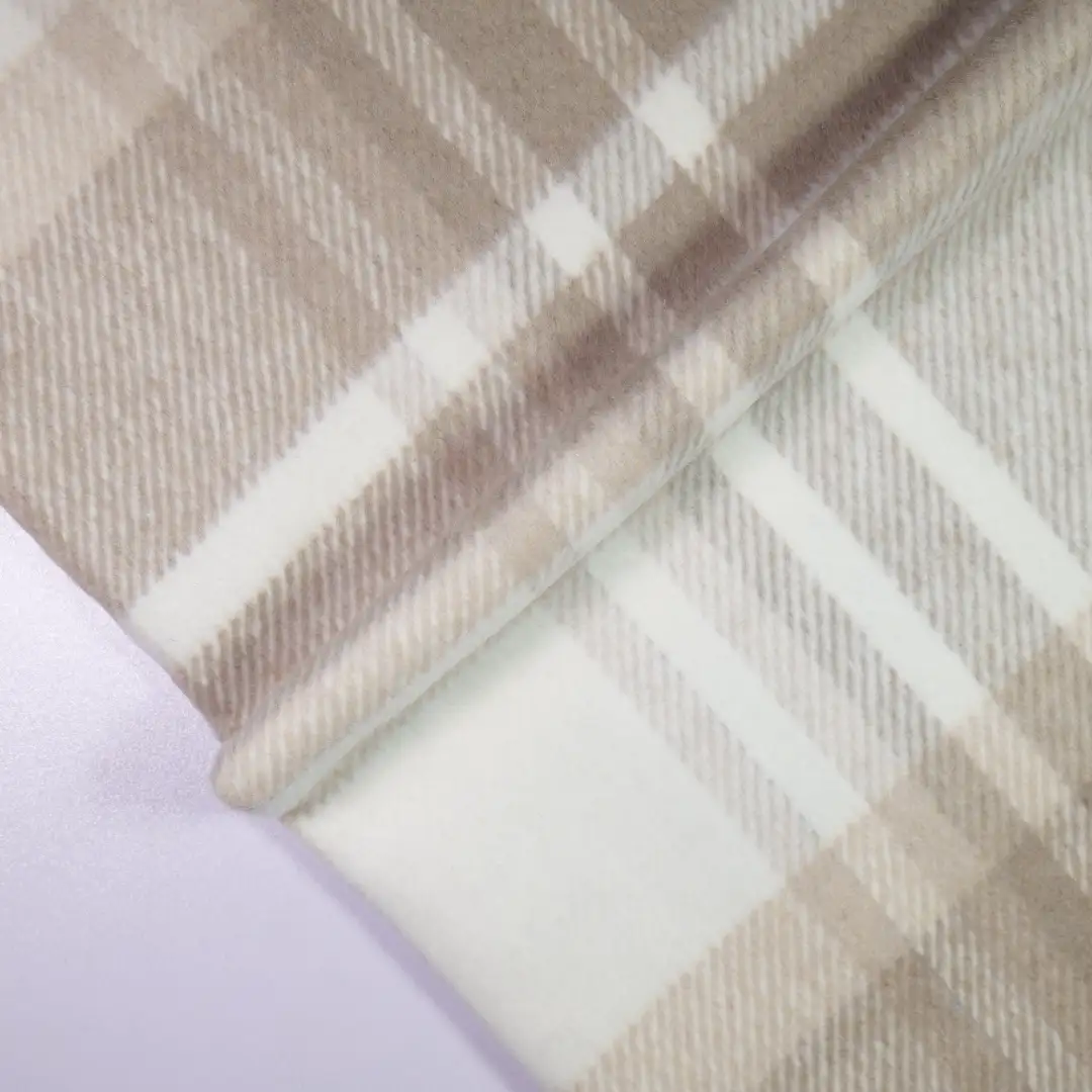 China Fabric for Jackets,Overcoat,Uniform Yarn Dyed Check Woven Blended Fabric Polyester LIGHT COFFEE color buy from China wholesaler bulk order at wholesale price free worldwide shipping Alibaba