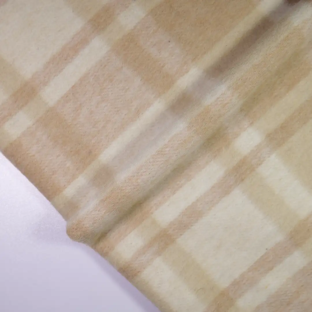 China Fabric for Jackets,Overcoat,Uniform,Kids Stretch Waist Pleated Skirt Yarn Dyed Check Woven Blended Fabric Polyester LIGHT COFFEE color buy from China wholesaler bulk order at wholesale price free worldwide shipping Alibaba