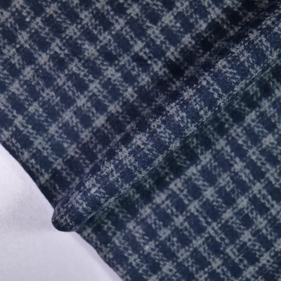 China Fabric for Jackets,Overcoat,Uniform Yarn Dyed Check Woven Blended Fabric Wool Polyester dark color buy from China wholesaler bulk order at wholesale price free worldwide shipping Alibaba