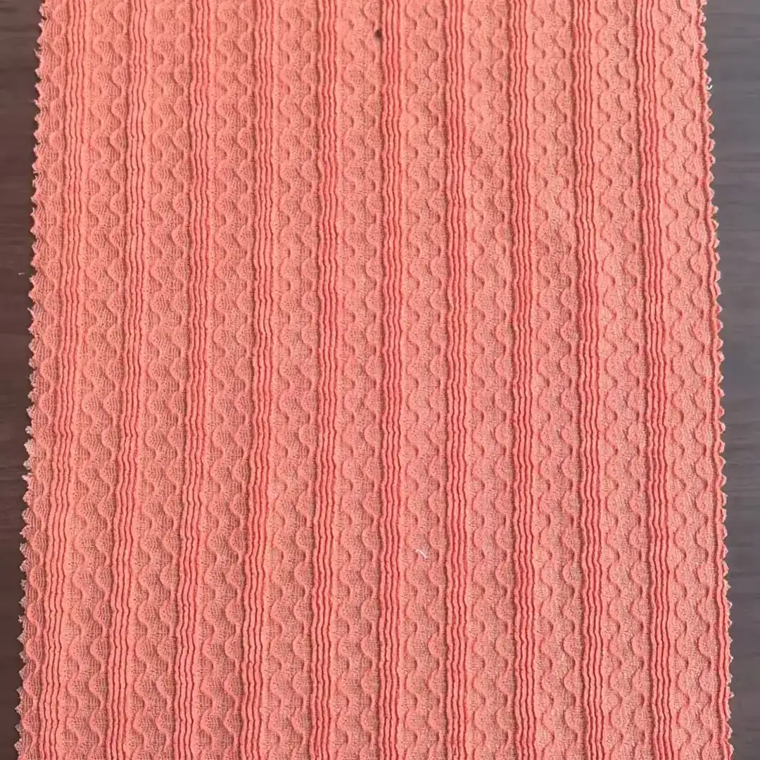 China Fabric for Women's Pants ,Cami Top  TC Yarn Dye Woven Blended Fabric Polyester Spandex orange color buy from China wholesaler bulk order at wholesale price free worldwide shipping Alibaba