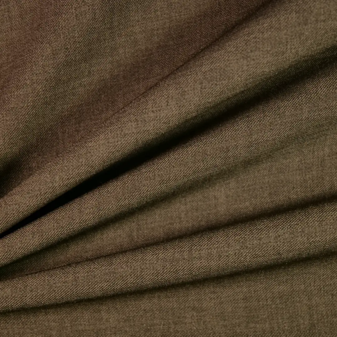 China Fabric for Pants,Suit Trouser,Trench Coat,Uniform,Skirt  Twill Synthetic Woven Fabric Polyester Elastane brown color buy from China wholesaler bulk order at wholesale price free worldwide shipping Alibaba
