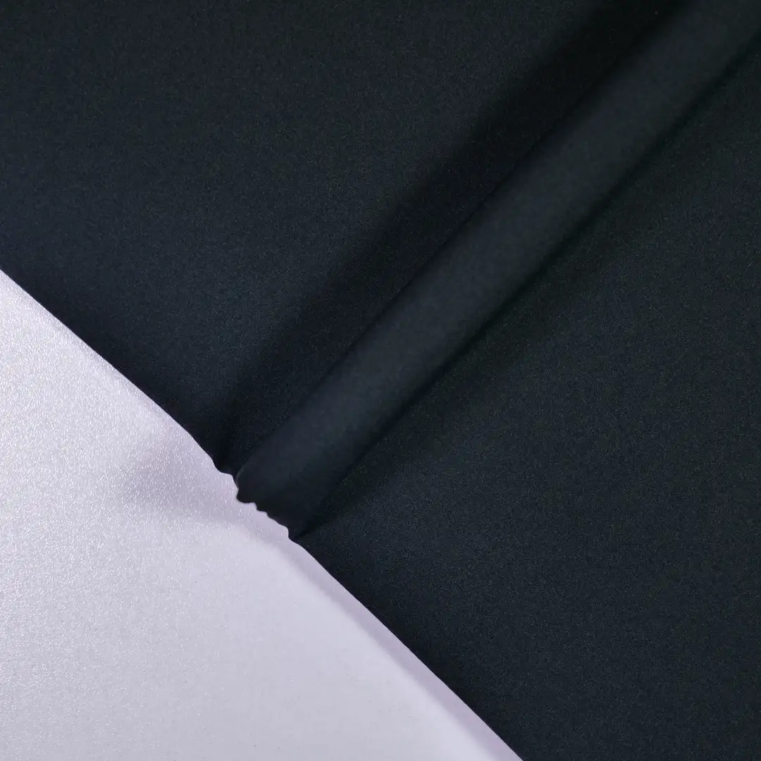 China Fabric for Pants,Jackets,Blazer,Trench Coat,Down Jacket,Padded Jacket,Suit Poplin Synthetic Woven Fabric Nylon Spandex black color buy from China wholesaler bulk order at wholesale price free worldwide shipping Alibaba