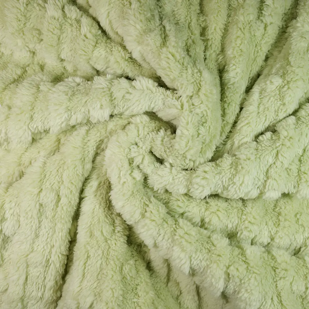 China Fabric for Pajamas,Knitted Jacket ,Hoodie   Double-side fleece Knit Fabric Polyester LightGreen color buy from China wholesaler bulk order at wholesale price free worldwide shipping Alibaba