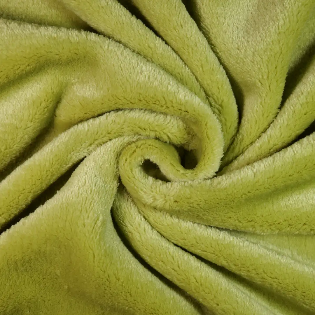 China Fabric for Hoodie,Knitted Jacket ,Tracksuits Double-side fleece Knit Fabric Polyester Green color buy from China wholesaler bulk order at wholesale price free worldwide shipping Alibaba