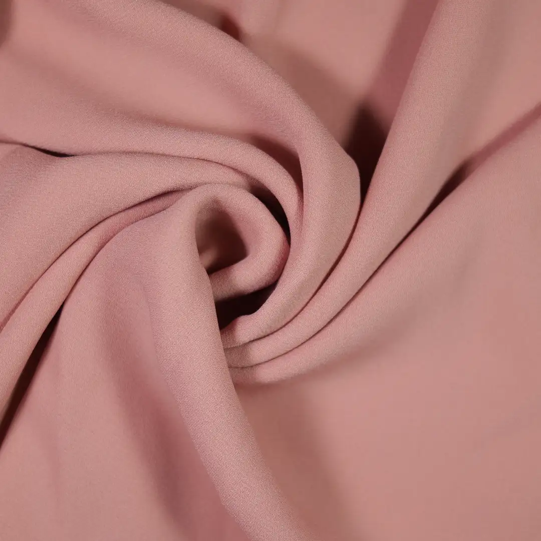 China Fabric for Shirt,Crop Top,Skirt Chiffon Synthetic Woven Fabric Polyester Pink color buy from China wholesaler bulk order at wholesale price free worldwide shipping Alibaba